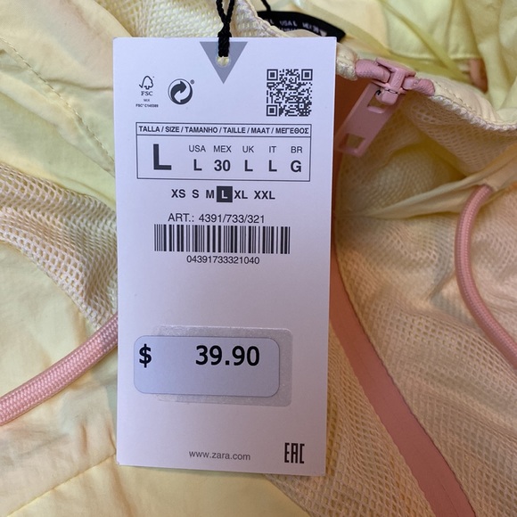 Combination Cropped Raincoat By Zara - Picture 8 of 8